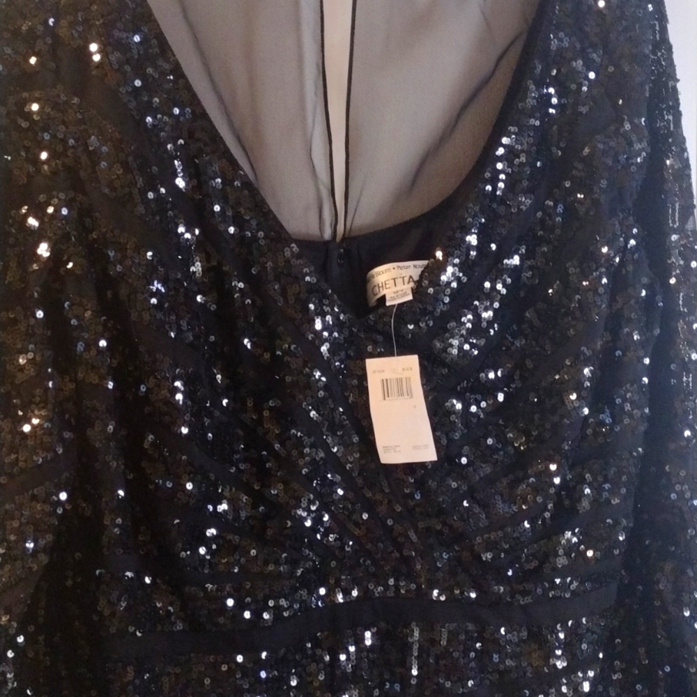 Beautiful formal evening blouse sequence, new with tags